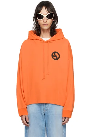 Acne Studios Orange Relaxed-Fit Hoodie