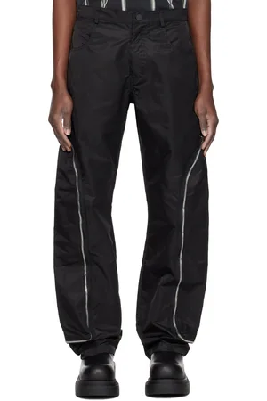 Who Decides War Black Side Zip Stained Glass Trousers