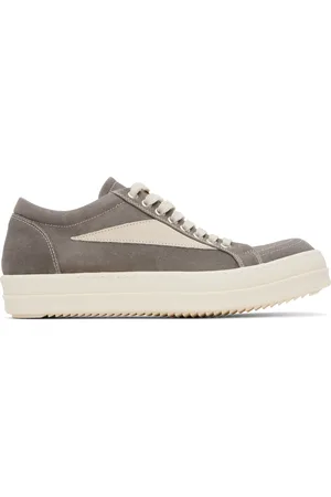 Rick Owens Gray Hollywood Vintage Sneakers