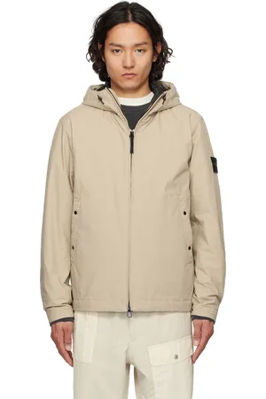 Stone Island Beige Soft Shell-R E.Dye Jacket