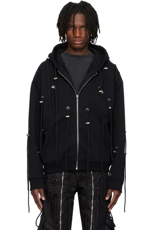Who Decides War Black String Theory Zip Up Hoodie