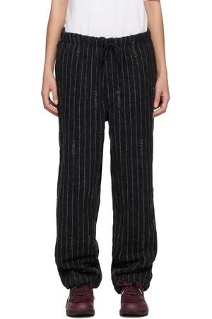 STUSSY Black Nike Edition Striped Trousers