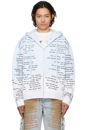 Who Decides War Blue WDW Scripture Zipper Hoodie