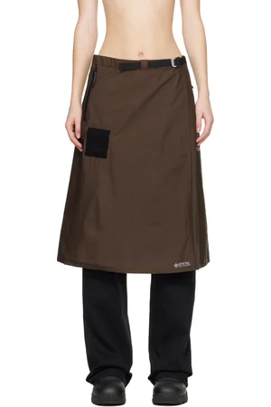 ROA Brown Tilak Edition Paclite Midi Skirt