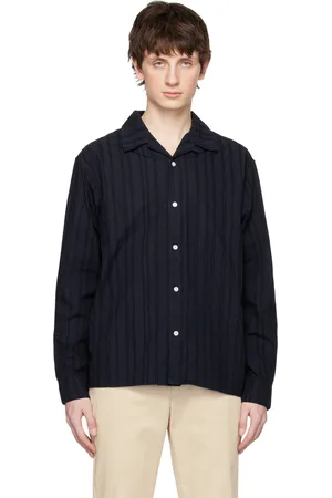 Norse projects Navy Carsten Stripe Shirt