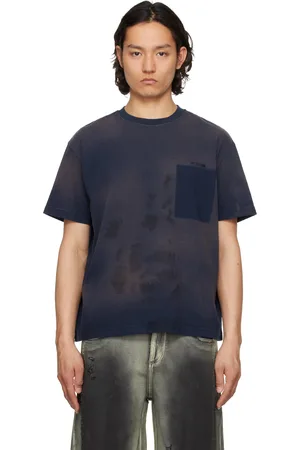 We11 Done Logo Embroidered Grunge T-shirt