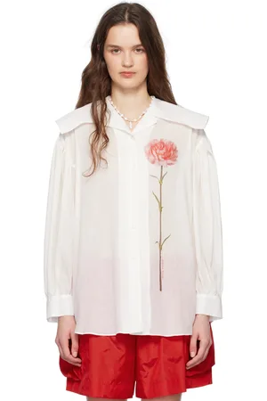 Simone Rocha Carnation Sailor Collar Shirt
