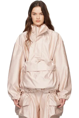 Simone Rocha Pink Drawstring Cargo Flap Pocket Detail Jacket