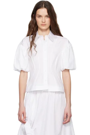Simone Rocha Cropped Puff Sleeve Shirt