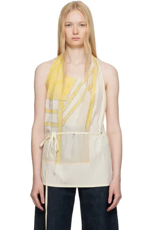 LEMAIRE Off-White & Yellow Apron Top