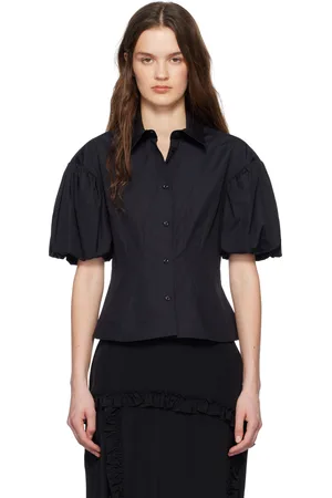 Simone Rocha Cropped Puff Sleeve Shirt