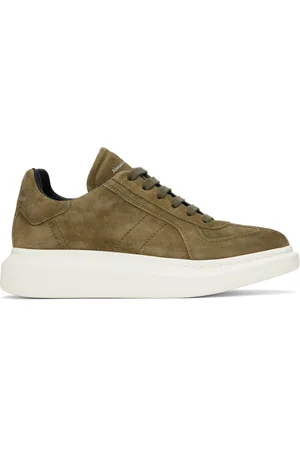 Alexander McQueen Khaki Oversized Retro Sneakers
