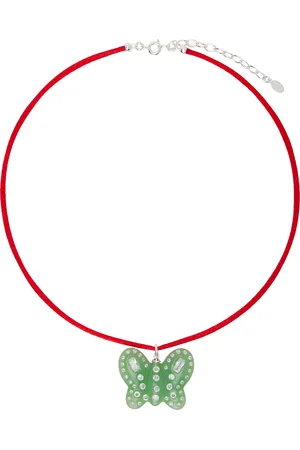 SANDY LIANG Jade Butterfly Necklace