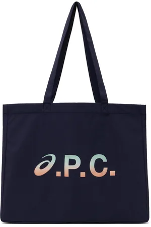 A.P.C. Navy ASICS Edition Shopping Diane Tote