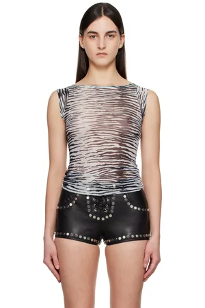 Miaou Black & White Lucia Top
