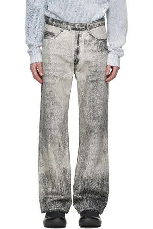 Camper Gray Paint Print Jeans