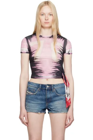 Diesel Black & Pink T-Dash T-shirt