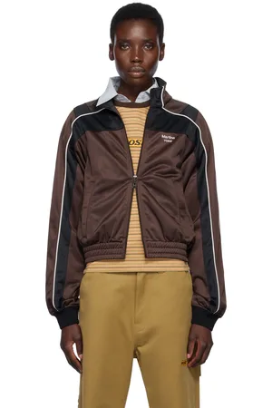 MARTINE ROSE Brown Shrunken Track Jacket
