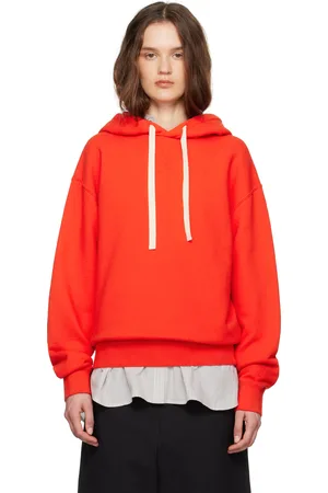 Jil Sander Orange Drawstring Hoodie