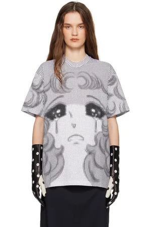 pushBUTTON Black & White T-shirt