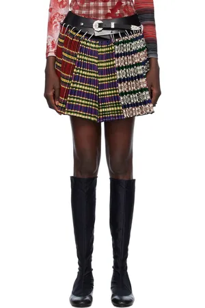 Chopova Lowena Multicolor Special Apron Carabiner Miniskirt