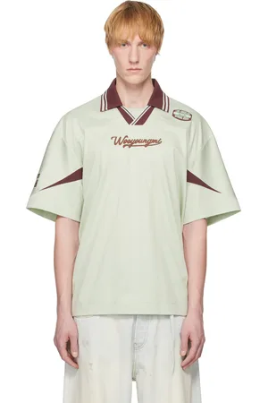 WOOYOUNGMI Green Color Block Polo