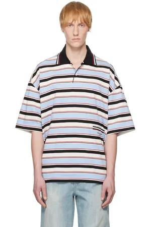 WOOYOUNGMI Blue Stripe Polo