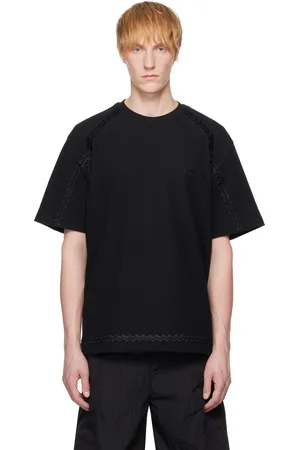 WOOYOUNGMI Black Line Embroidery T-shirt