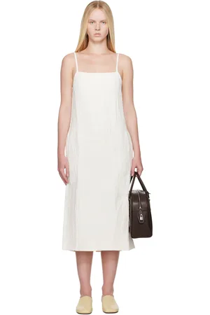 STUDIO NICHOLSON Off-White Danae Midi Dress