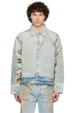 Who Decides War Blue Signature Mechanic Trucker Jacket