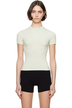 SKIMS Green Cotton Jersey T-shirt