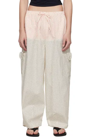 SC103 Off-White Margin Trousers