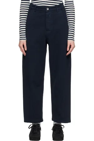 YMC Navy Twisted Trousers
