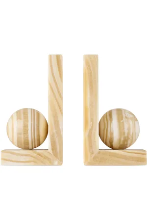 SOHO Beige Prato Bookends