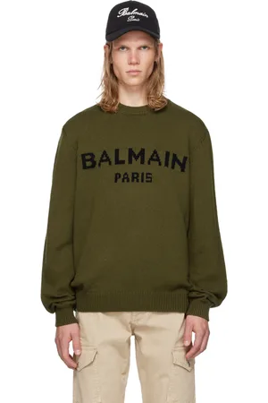Balmain Khaki Wool 