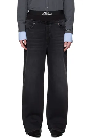 PROTOTYPES Black Waistband Regular Jeans