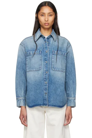 SLVRLAKE Blue Overland Denim Shirt