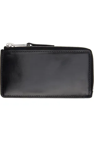 LEMAIRE Black Patina Zip Coin Card Holder