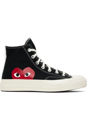 Comme des Garçons Black & White Converse Edition PLAY Chuck 70 High Top Sneakers