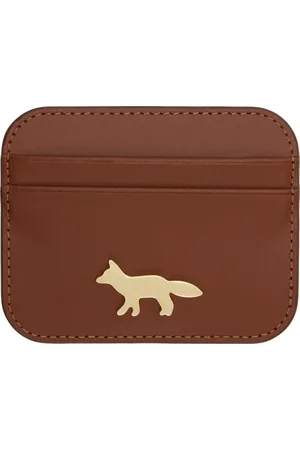 Maison Kitsuné Brown Edie Card Holder