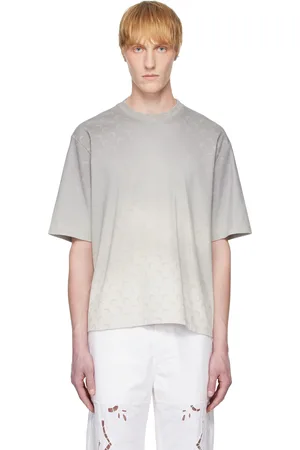 Marine Serre Gray Moon Faded Jersey Loose Fit T-shirt