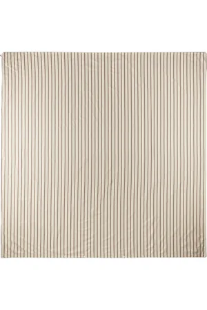 Tekla Off-White Percale Duvet Cover, Queen