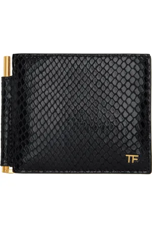Tom Ford Printed Python Money Clip Wallet