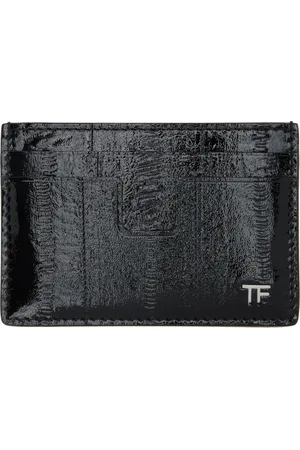 Tom Ford T Line Printed Patent Eel Card Holder