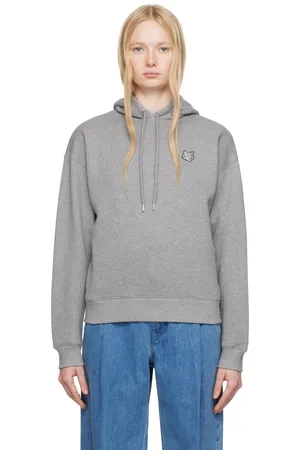Maison Kitsuné Gray Bold Fox Head Patch Comfort Hoodie