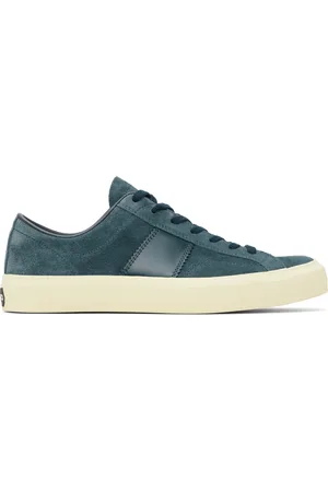 Tom Ford Blue Suede Cambridge Sneakers