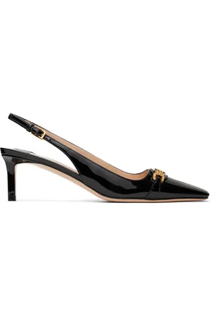 Tom Ford Black Patent Leather Whitney Slingback Heels