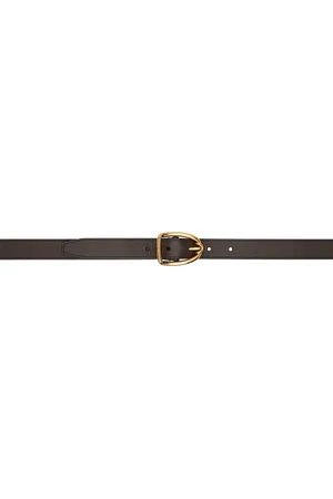 Tom Ford Brown Angled Buckle Belt