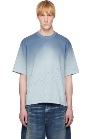 Marine Serre Blue Moon Faded Jersey Loose Fit T-shirt