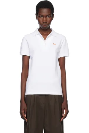 Maison Kitsuné White Baby Fox Patch Regular Polo